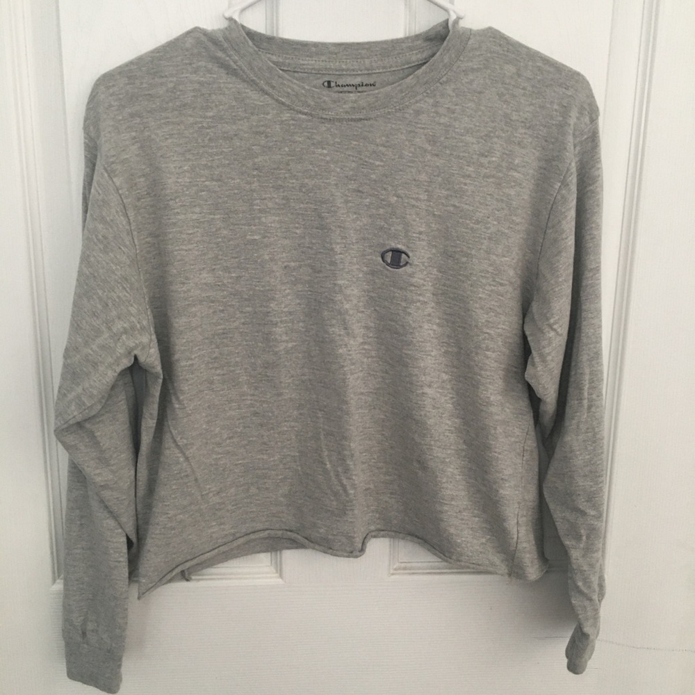 3/$20 Crop Champion grey long sleeve T-shirt